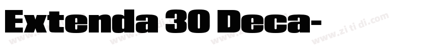 Extenda 30 Deca字体转换 Extenda 30 Deca字体转换